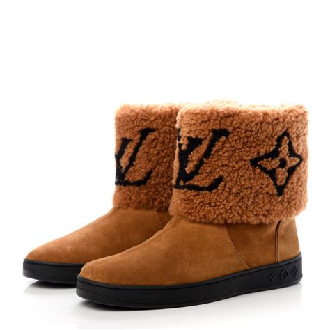 louis vuitton shearling boots